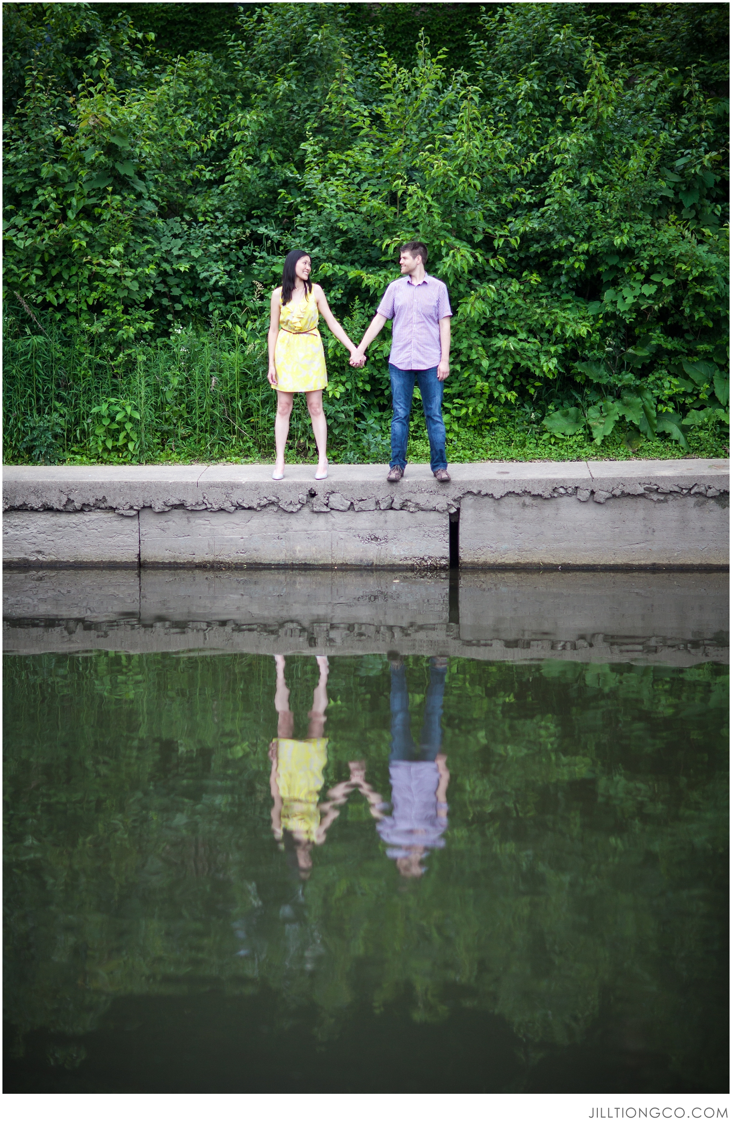 Jill Tiongco Photography | Naperville Engagement Photographer | Naperville Riverwalk | Karen + Garth