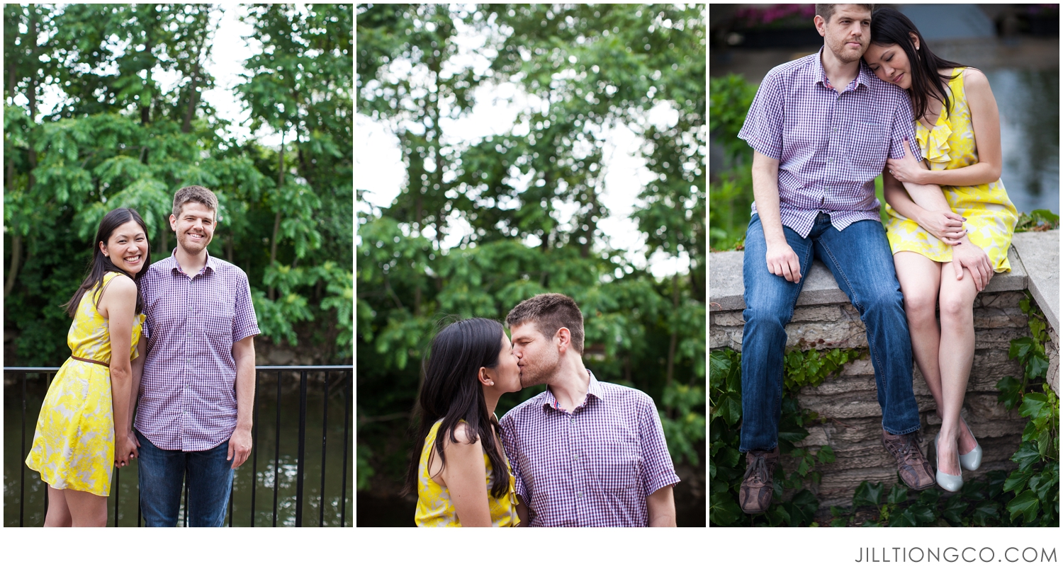 Jill Tiongco Photography | Naperville Engagement Photographer | Naperville Riverwalk | Karen + Garth