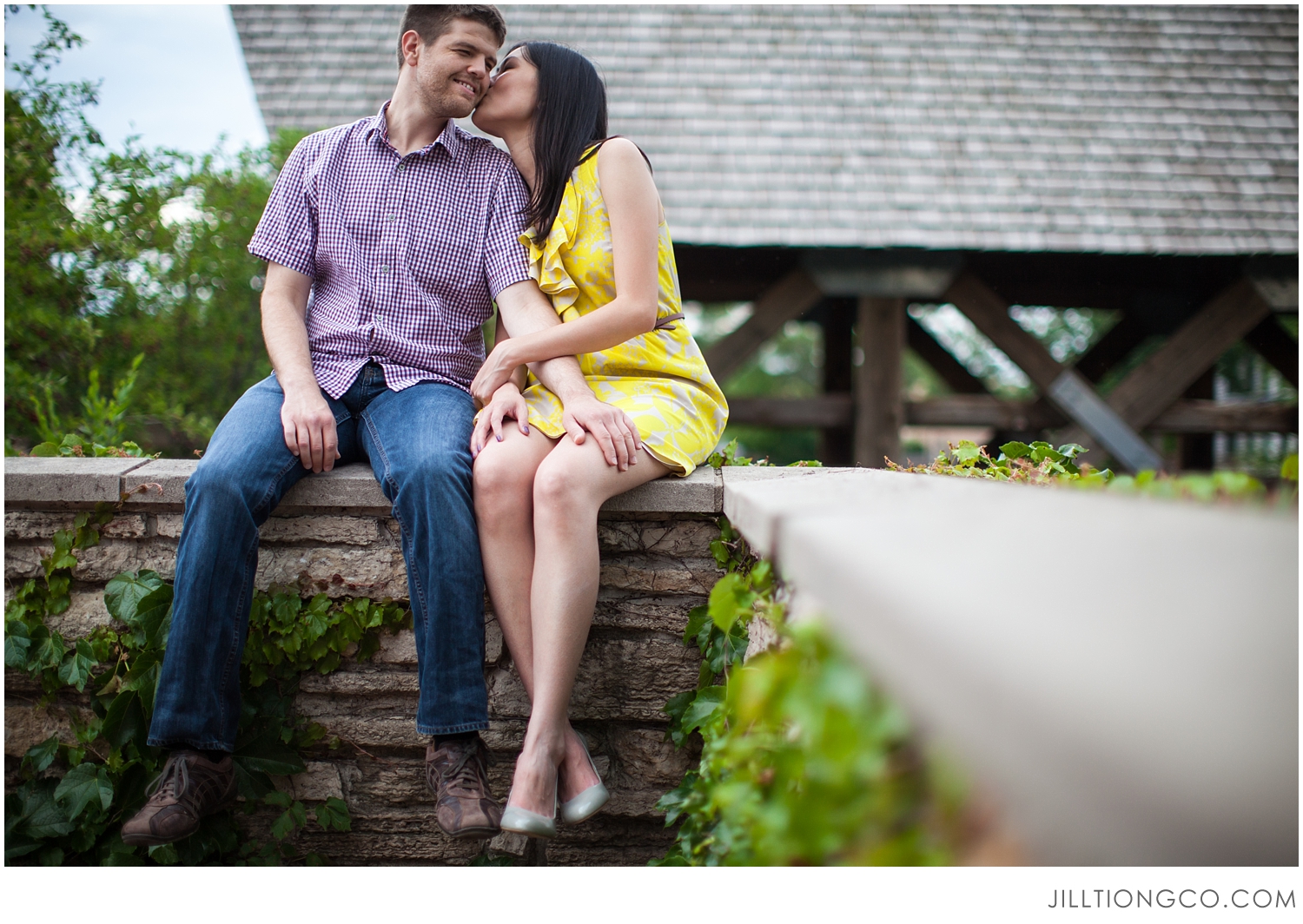 Jill Tiongco Photography | Naperville Engagement Photographer | Naperville Riverwalk | Karen + Garth