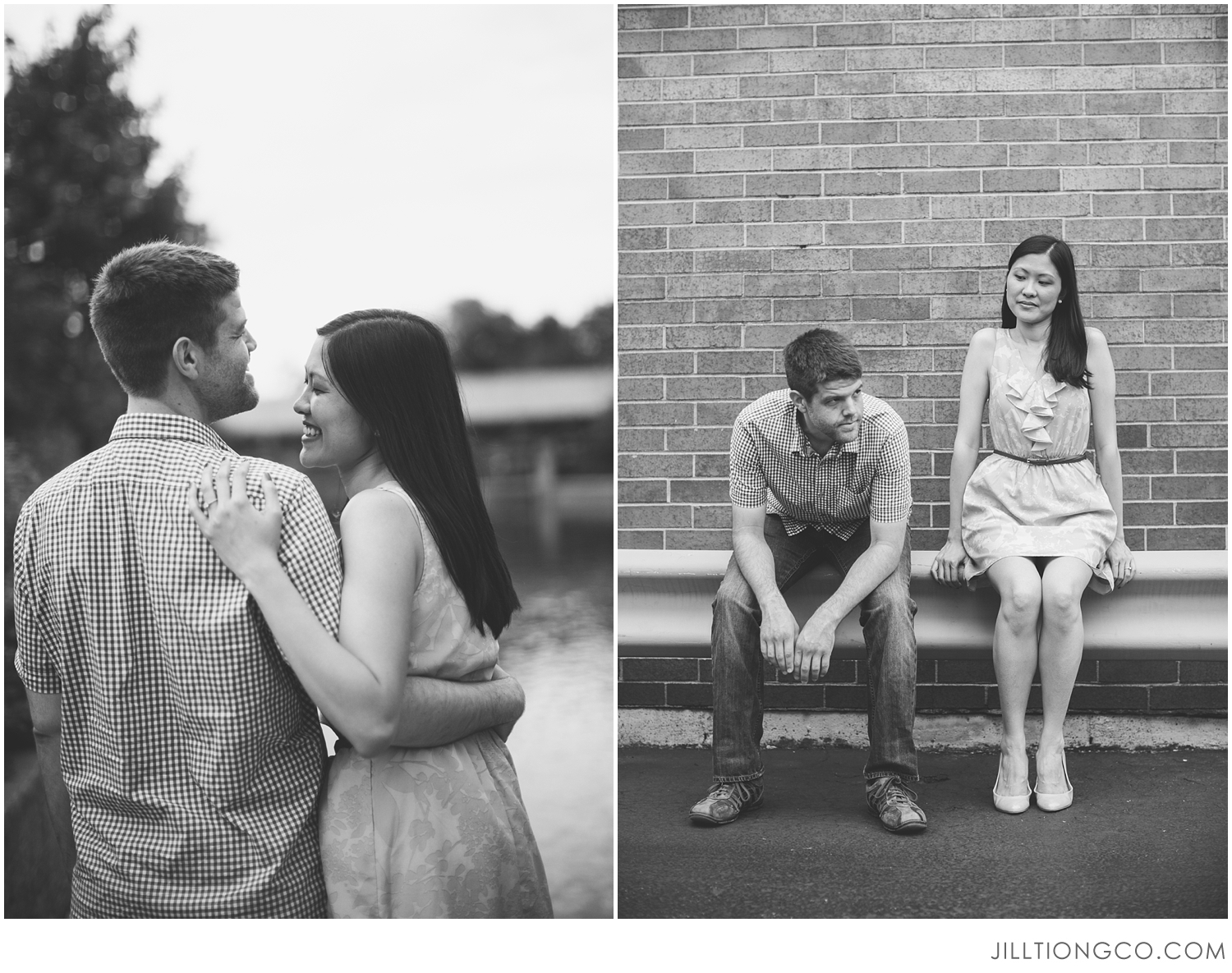 Jill Tiongco Photography | Naperville Engagement Photographer | Naperville Riverwalk | Karen + Garth