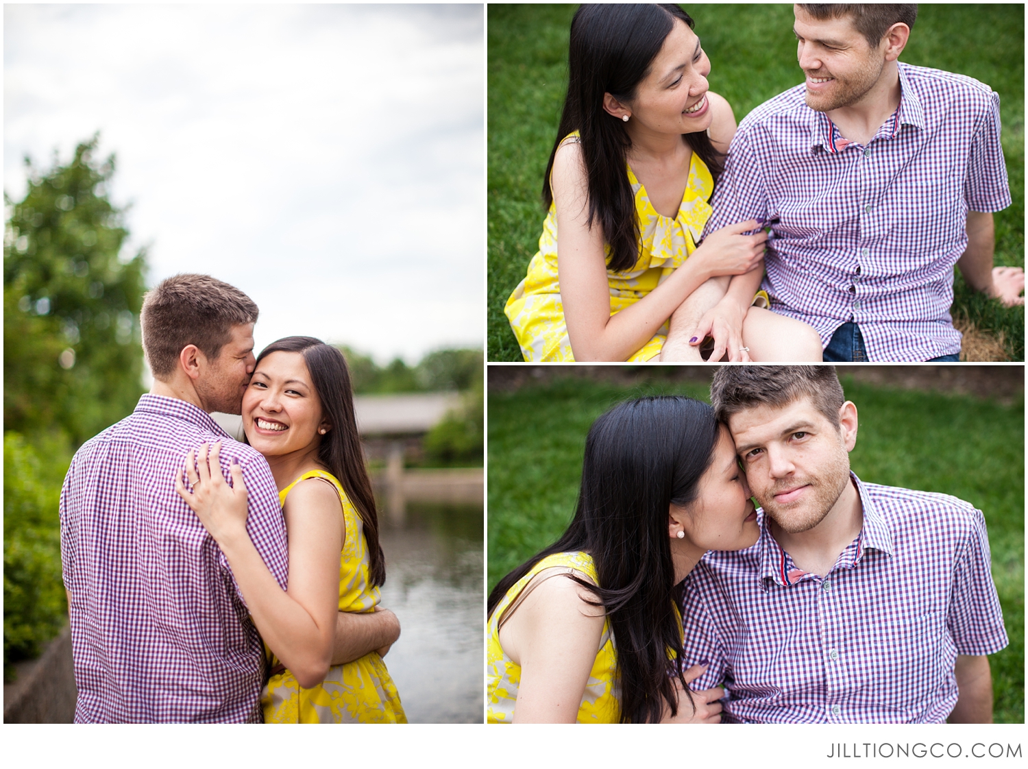 Jill Tiongco Photography | Naperville Engagement Photographer | Naperville Riverwalk | Karen + Garth