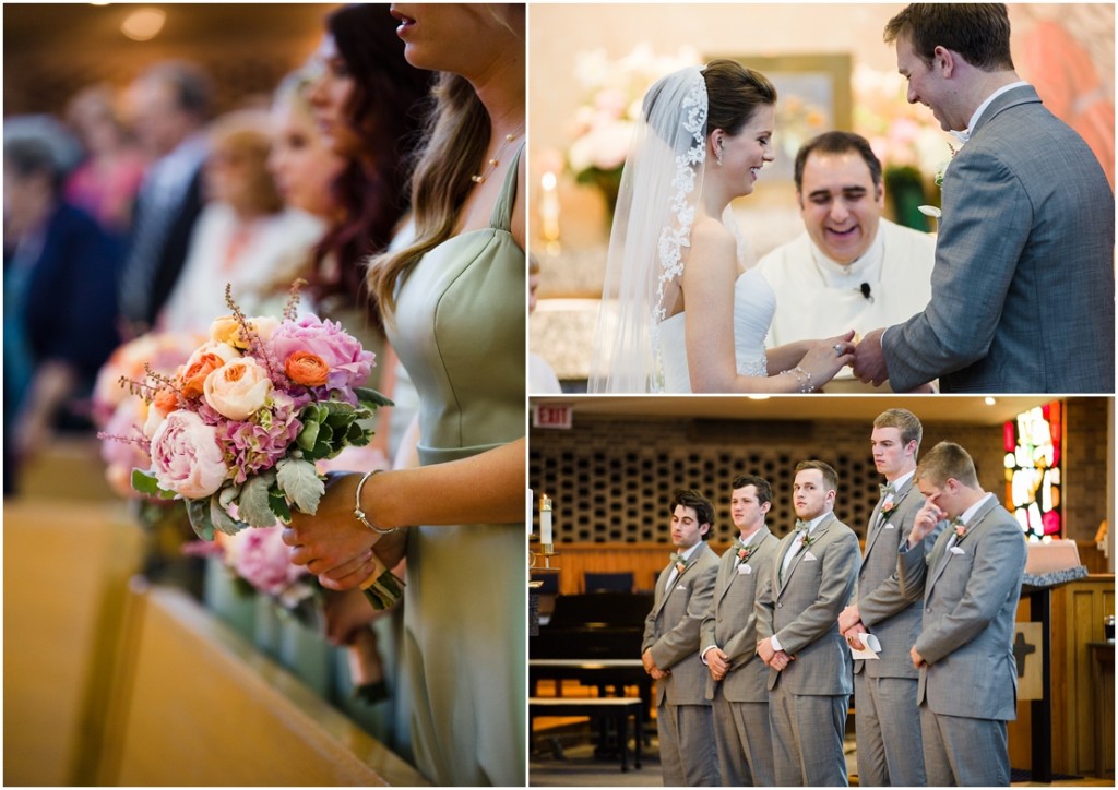 Liza + Mike’s Elmhurst Wedding Pinstripes Wedding Reception in