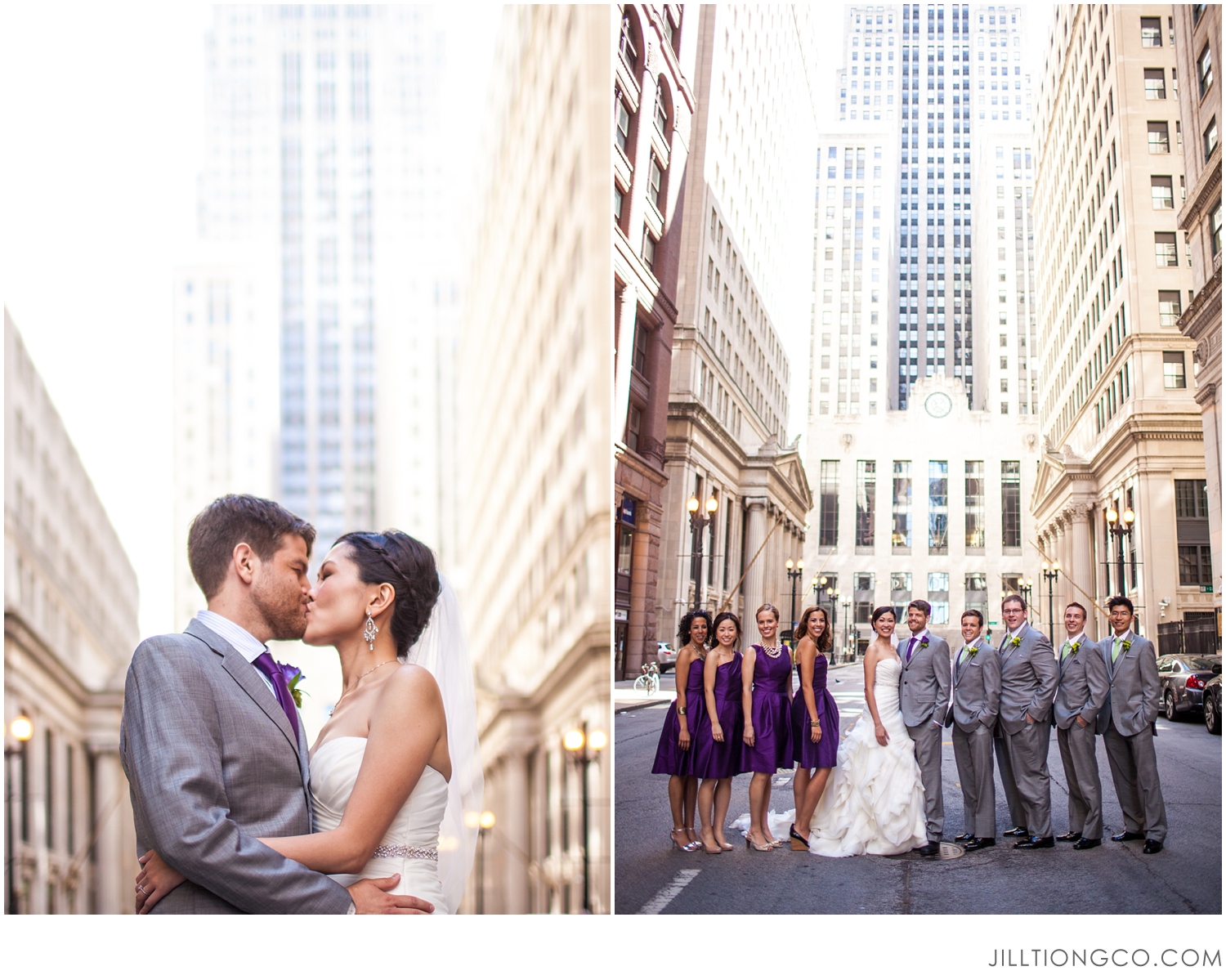 Board of Trade Wedding Photos | Chicago Engagement Photos | Chicago Engagement Photos Location Ideas | Jill Tiongco Photography