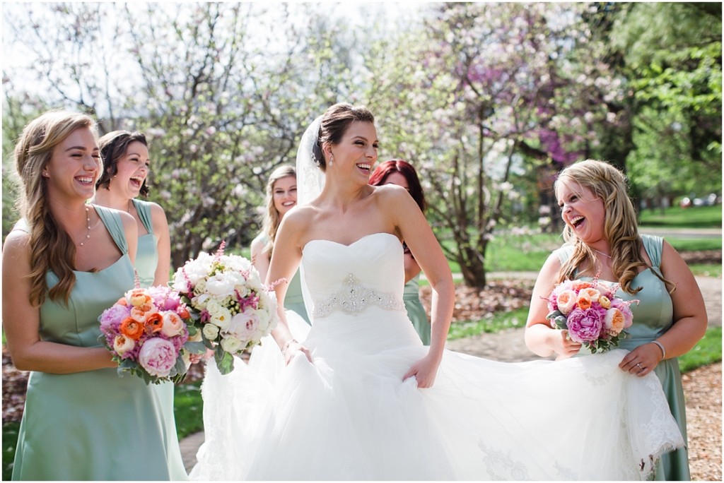 Liza + Mike’s Elmhurst Wedding Pinstripes Wedding Reception in