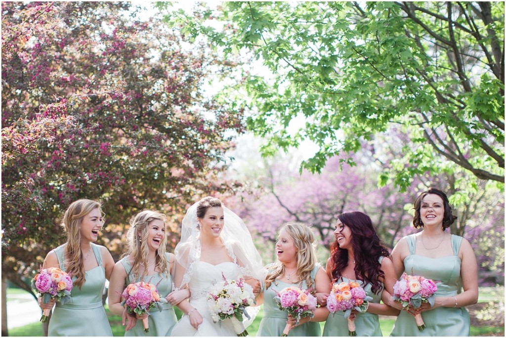 Liza + Mike’s Elmhurst Wedding Pinstripes Wedding Reception in