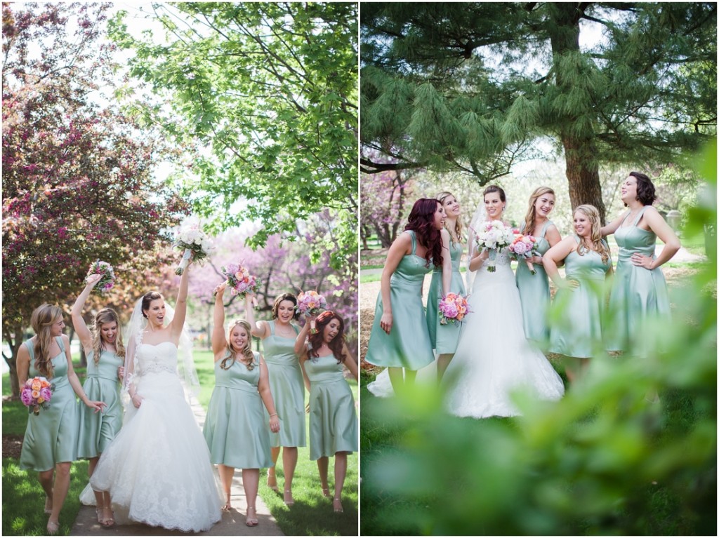 Liza + Mike’s Elmhurst Wedding Pinstripes Wedding Reception in