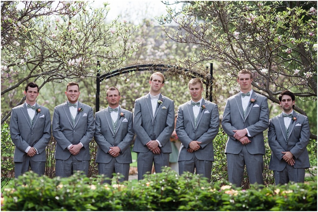 Liza + Mike’s Elmhurst Wedding Pinstripes Wedding Reception in