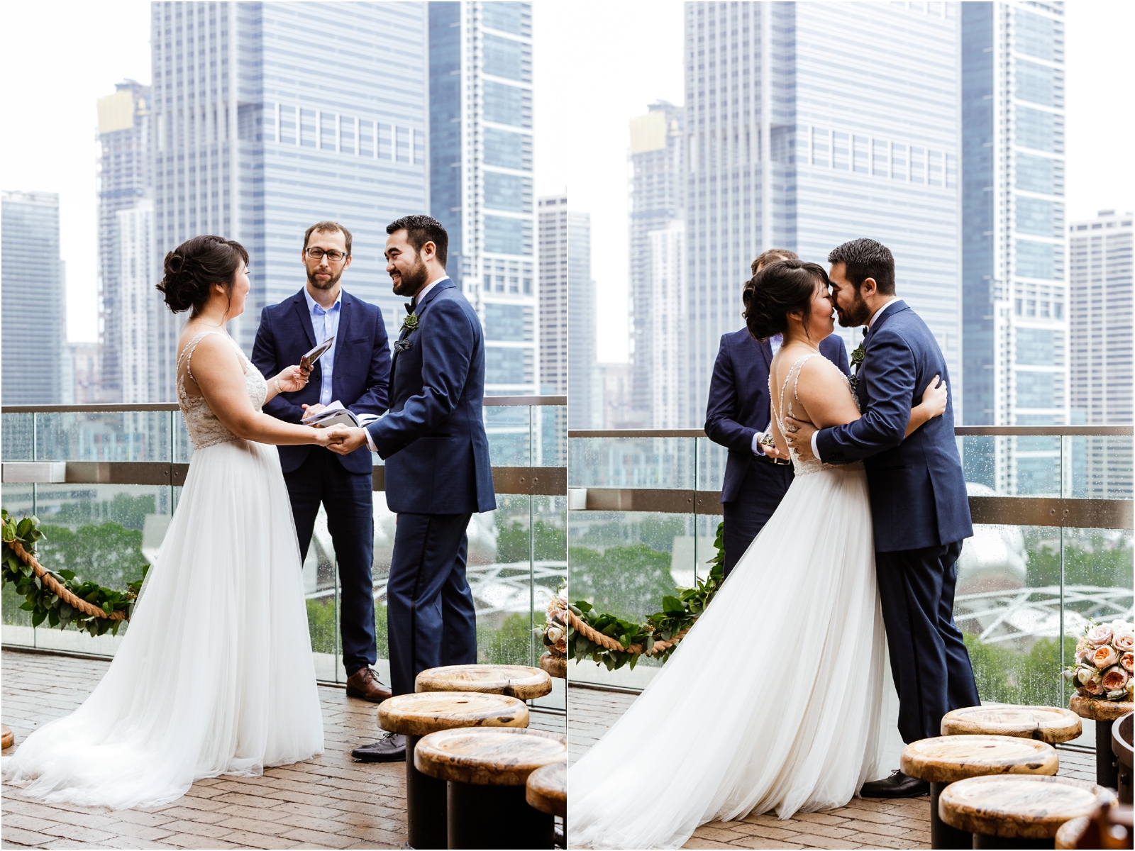 Cindy's Rooftop Brunch Wedding | Chicago Wedding Photographer