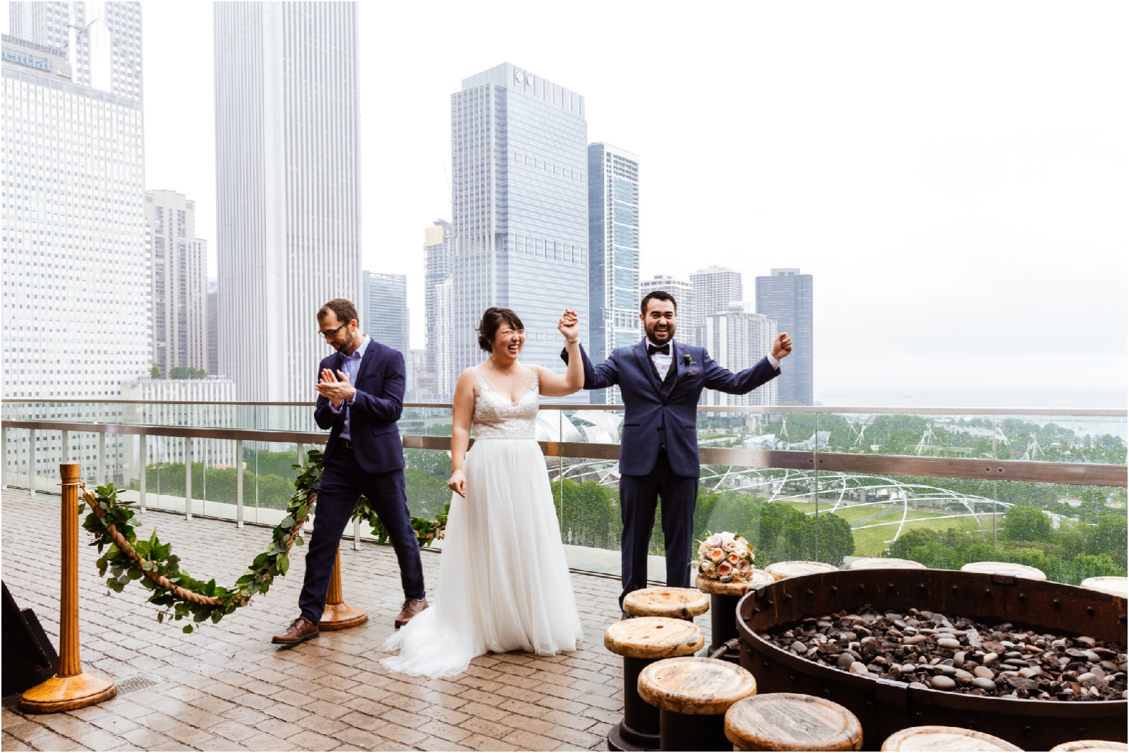 Cindy's Rooftop Brunch Wedding | Chicago Wedding Photographer