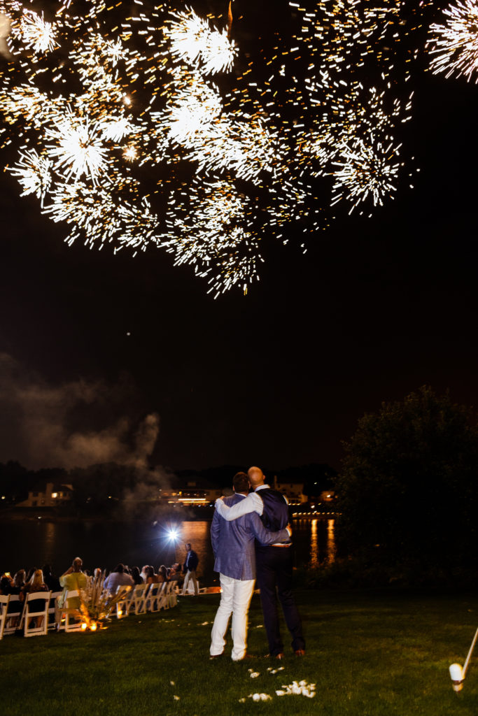 Fireworks Wedding Photo