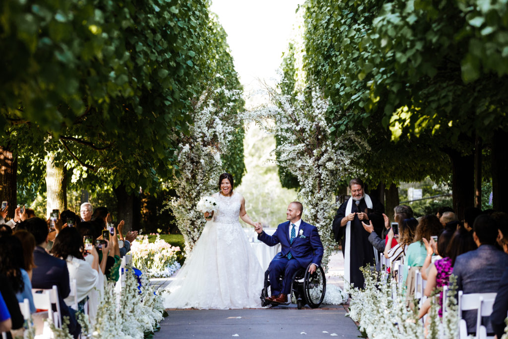 Chicago Botanic Garden Wedding Photo